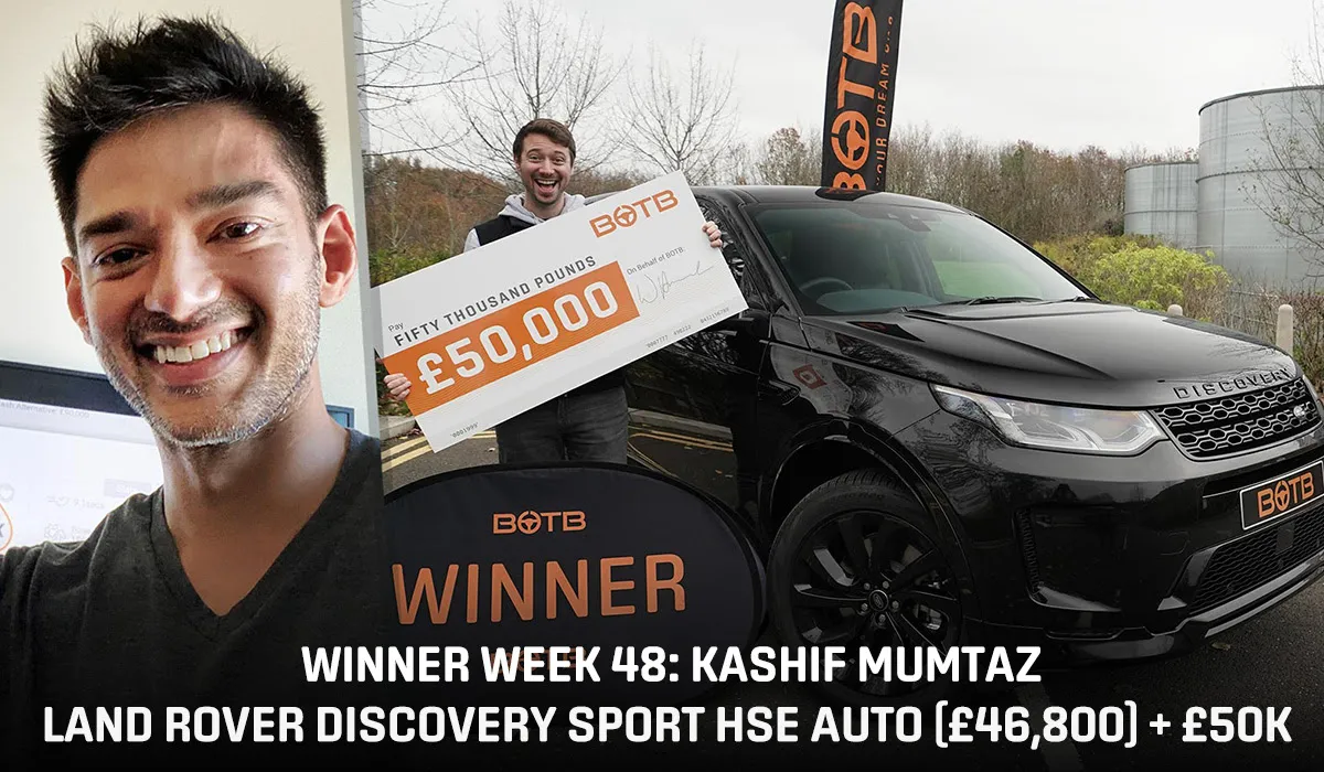Jumbo prize cheque for a Best of the Best (BOTB) prize giving