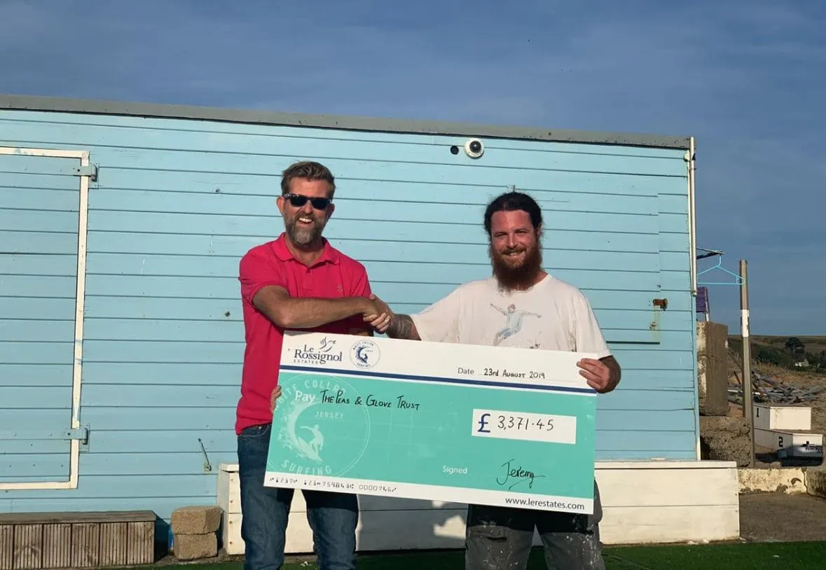 Mini novelty cheque presentation for LER Estates
